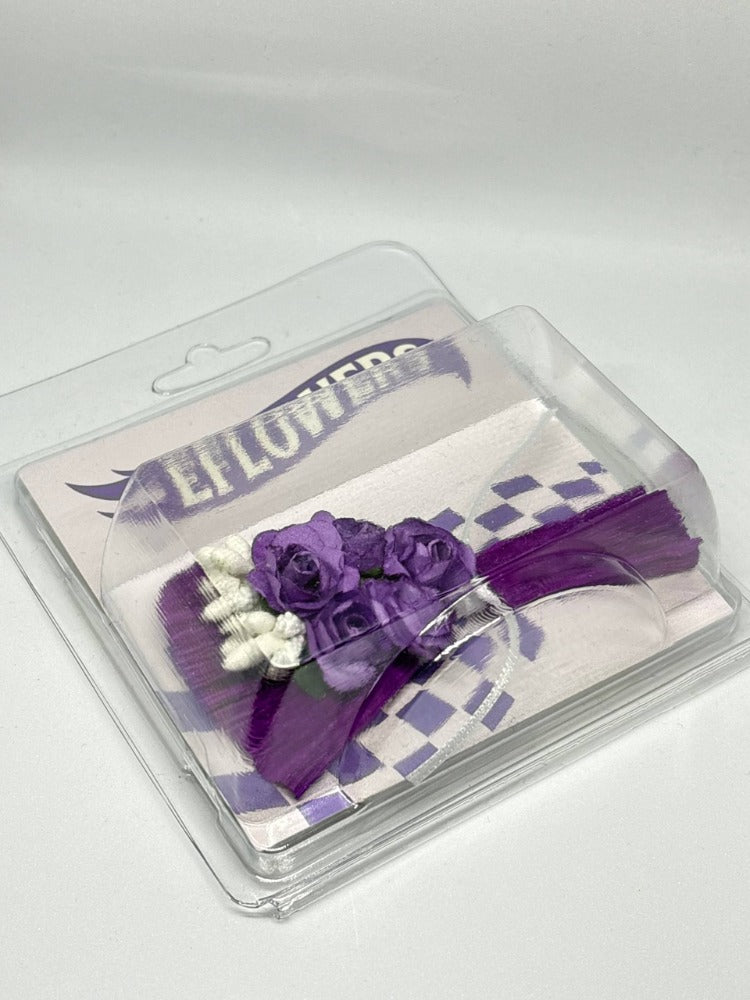 EFlowers Mor Beyaz Mini Çiçek Buketi