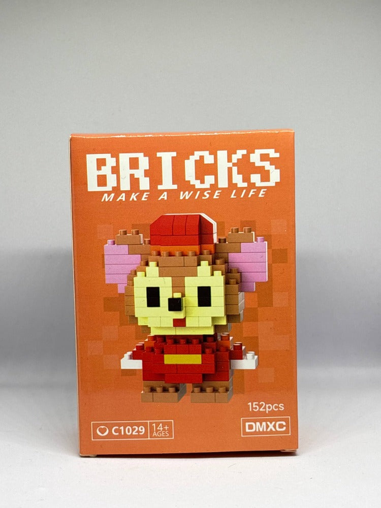 Kırmızı Elbiseli Sevimli Karakter Bricks Seti