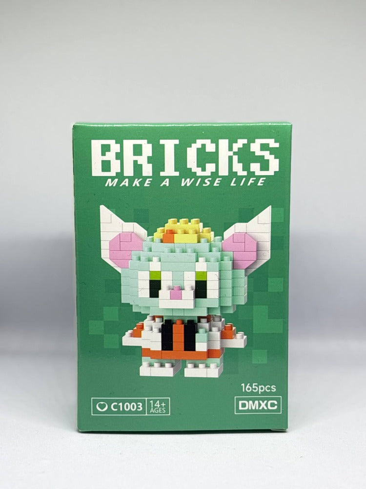 Bricks Yeşil Fare Figürü