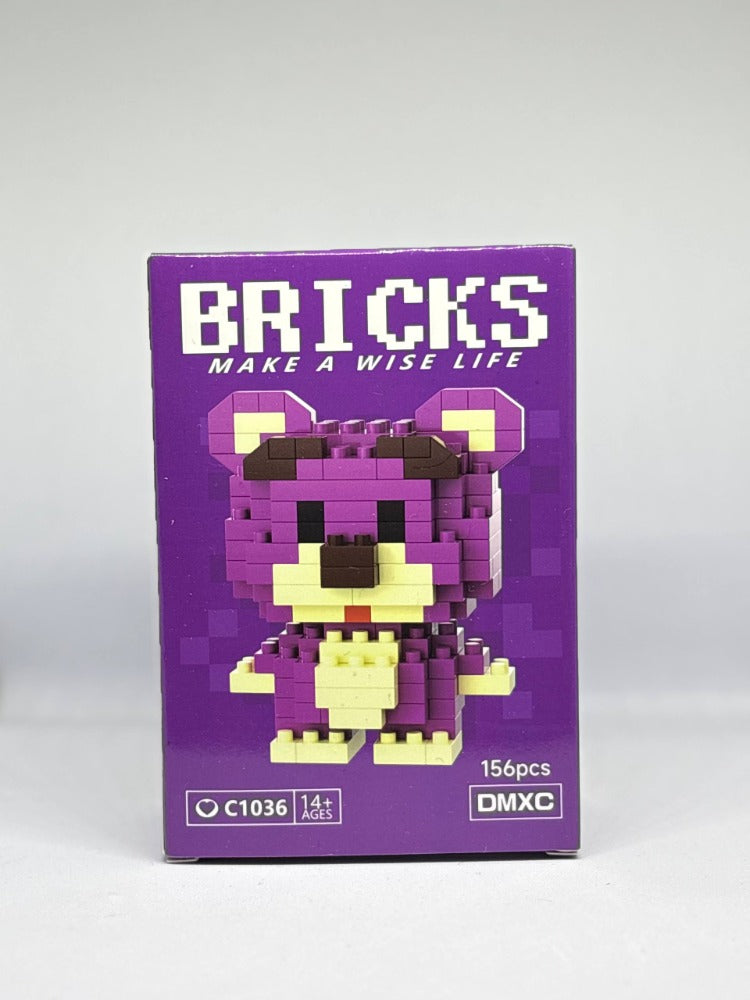 Bricks Mor Sevimli Ayıcık Figürü