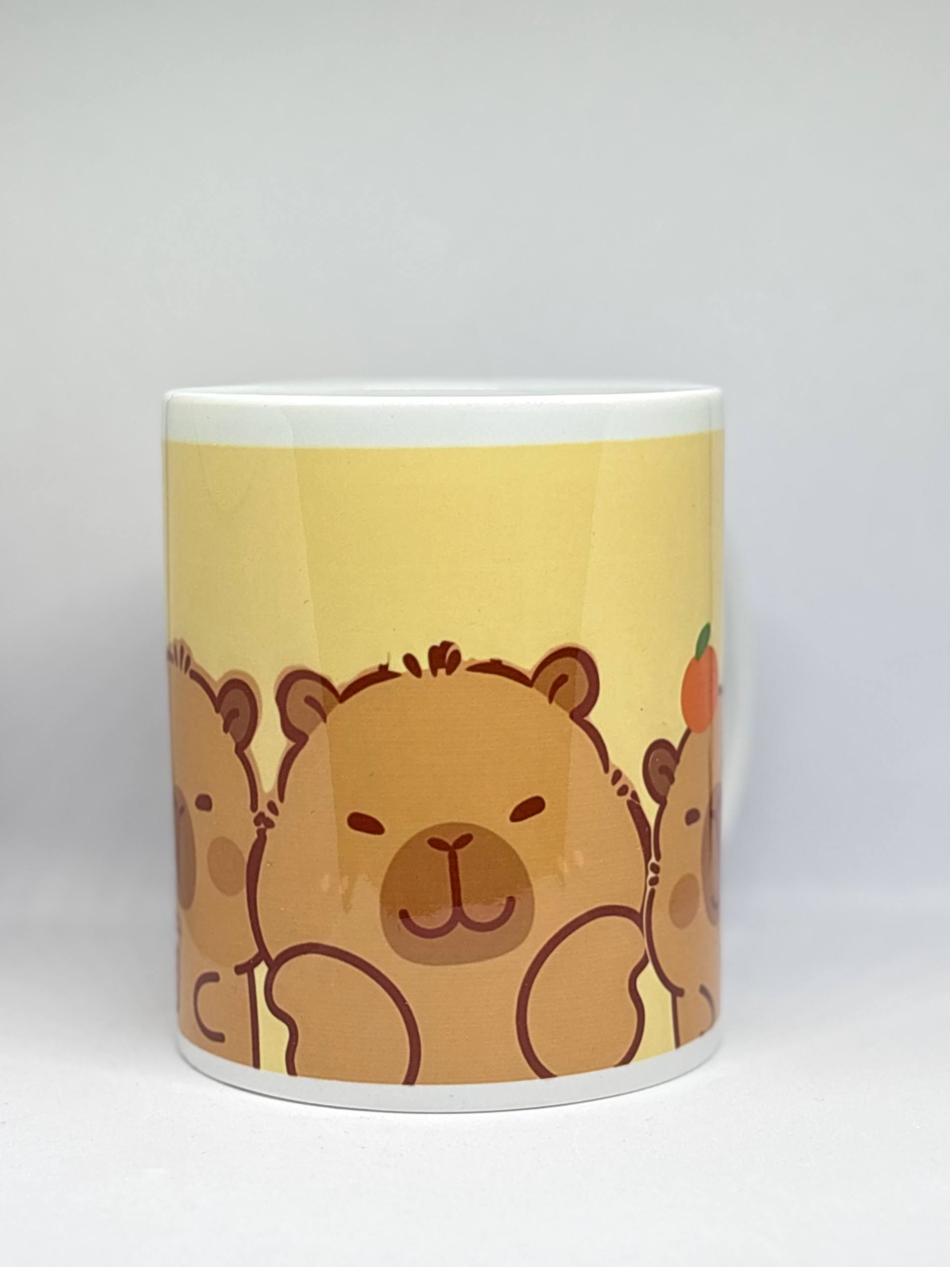 Üçlü Capybara Kupa Bardak