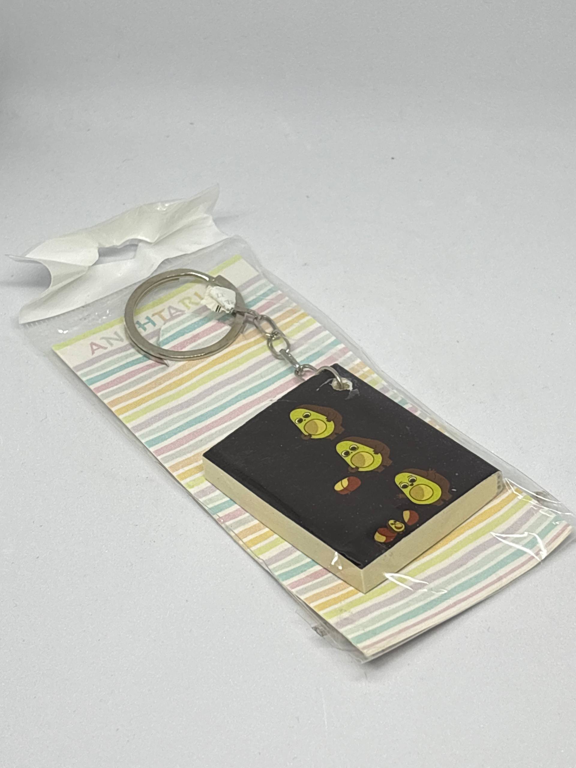 Yavrulu Avokado Mini Not Defteri Anahtarlık