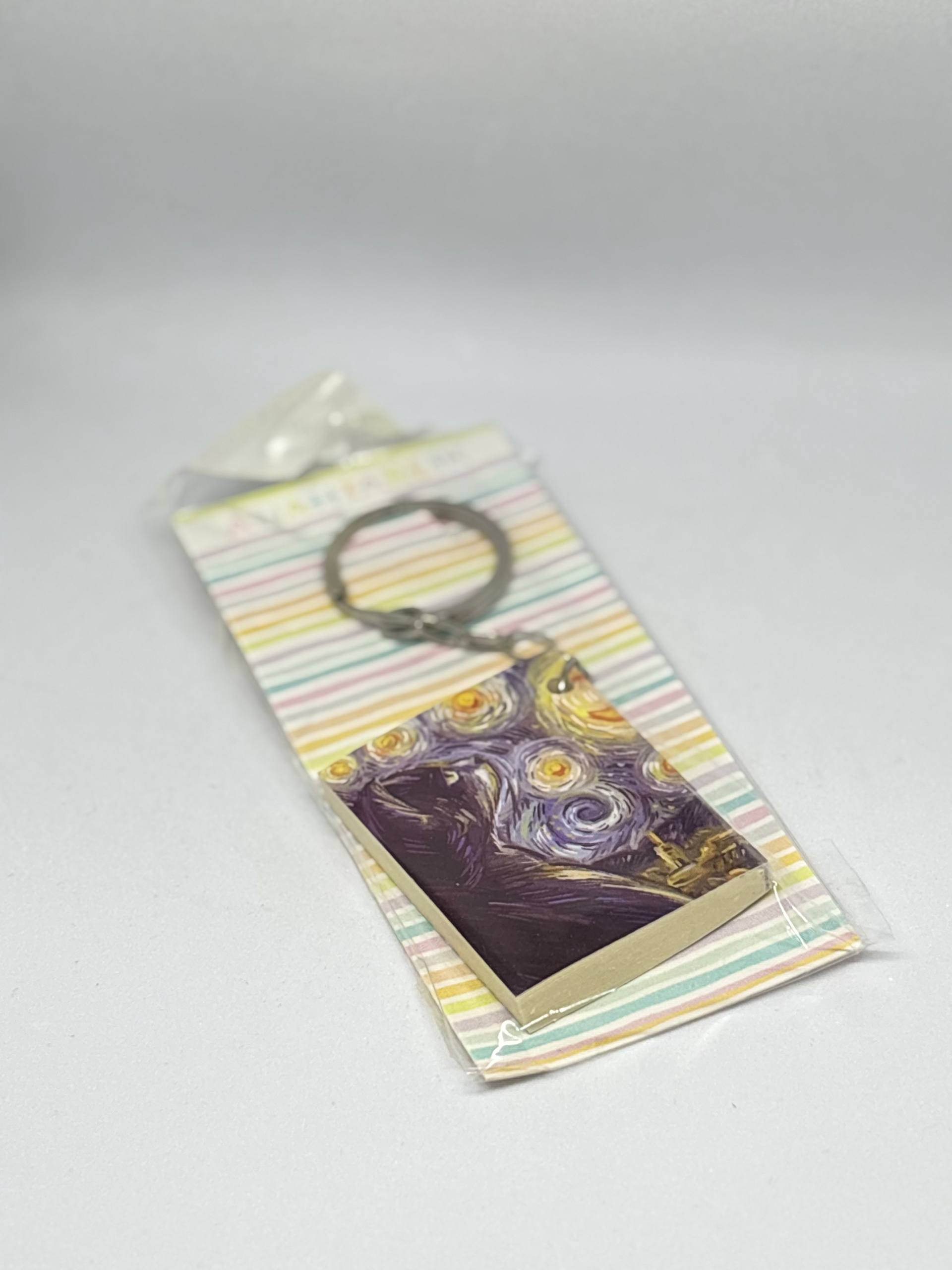 Galaksi Desenli Mini Not Defteri Anahtarlık