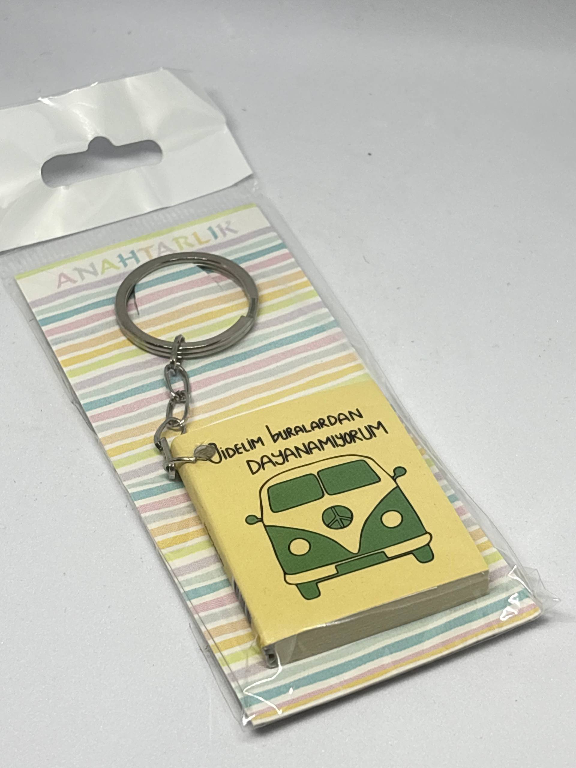 Gidelim Buralardan DAYANAMIIYORUM Mini Not Defteri Anahtarlık