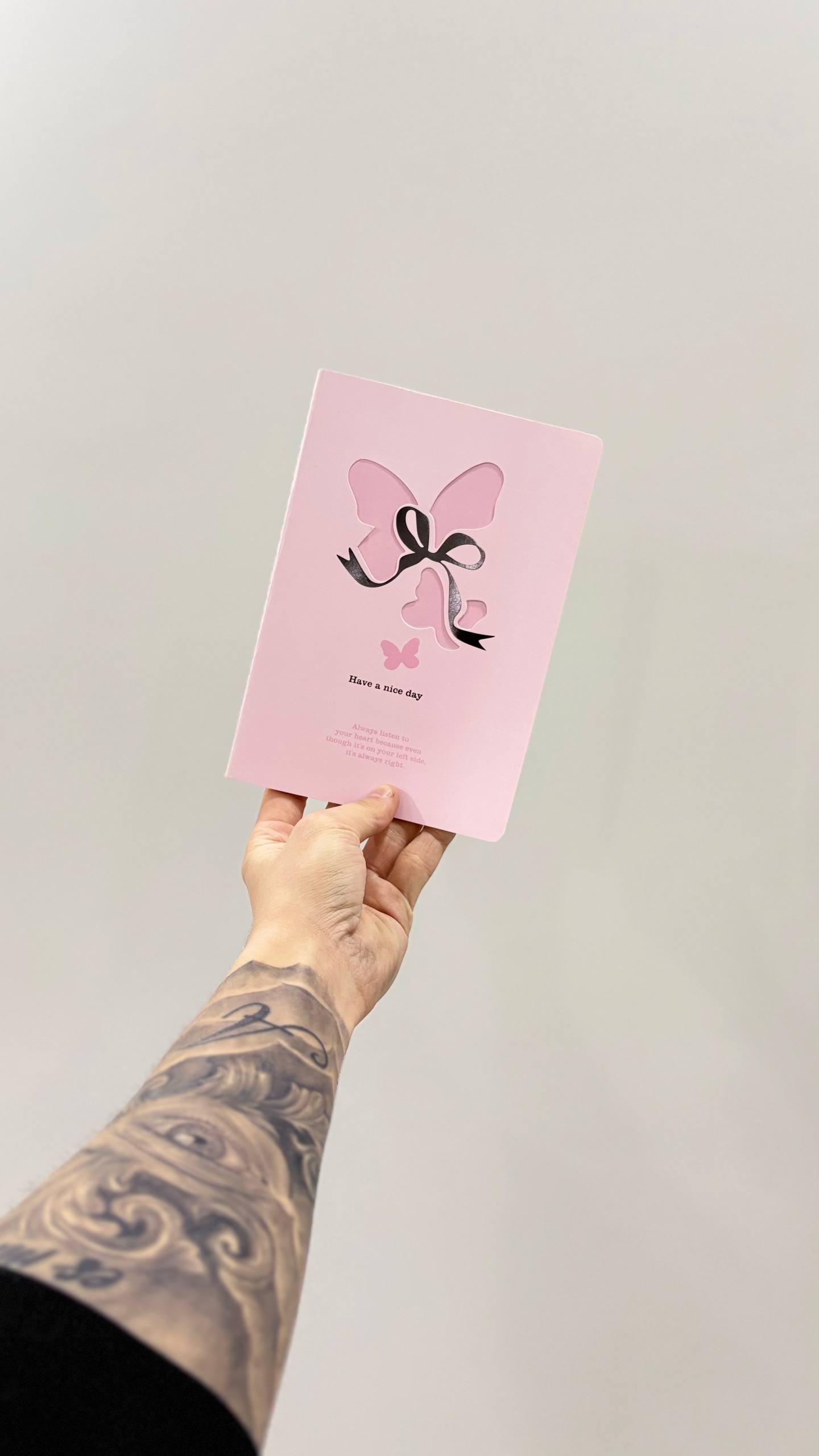 Kelebek Figürlü Özel Kesim Defter