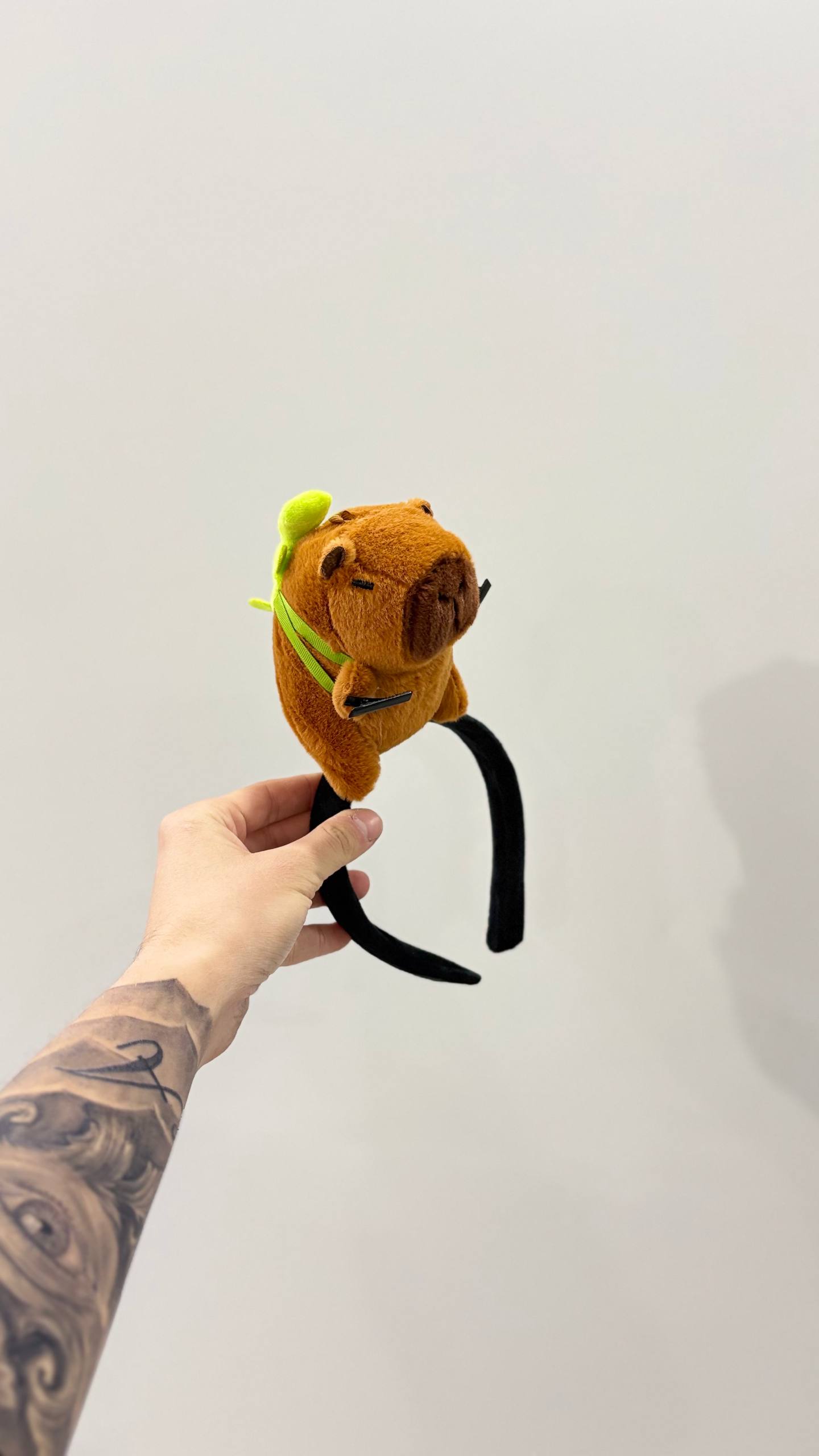 CapyBara Elleriyle Saç Tutan Model Taç