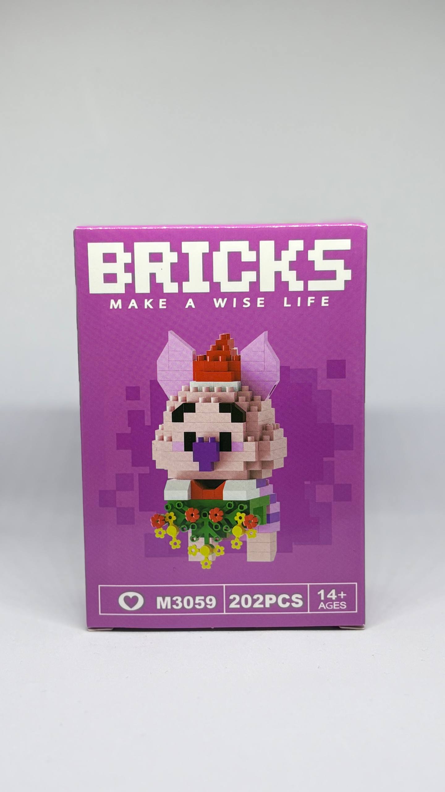 Bricks Noel Şapkalı Domuzcuk Modeli